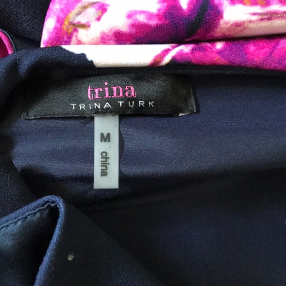 Trina Turk dress with ruffle collar never worn - Picture 4 of 5